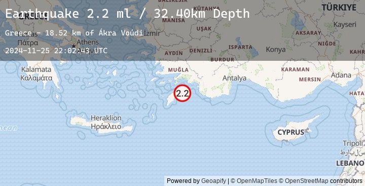 Map of DODECANESE IS.-TURKEY BORDER REG