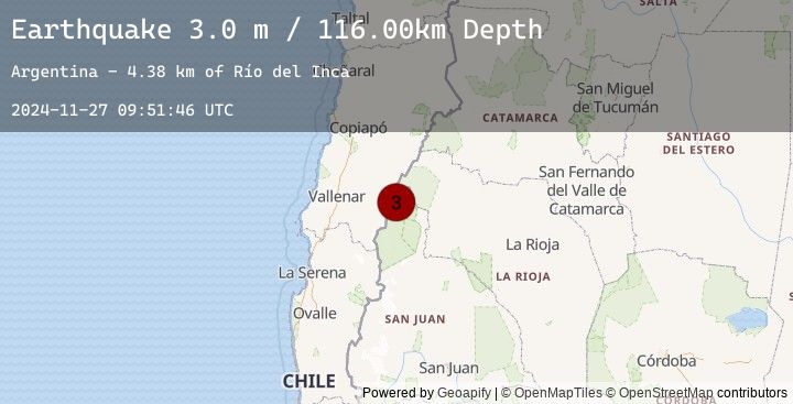 Map of SAN JUAN, ARGENTINA