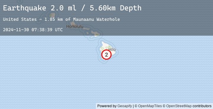Map of ISLAND OF HAWAII, HAWAII