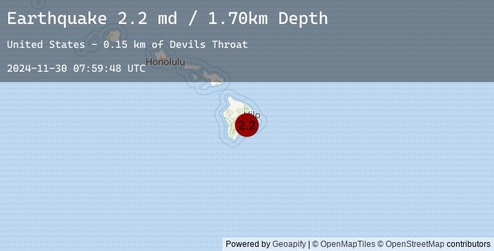 Map of ISLAND OF HAWAII, HAWAII