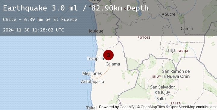 Map of ANTOFAGASTA, CHILE