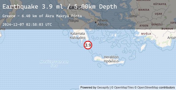 Map of SOUTHERN GREECE