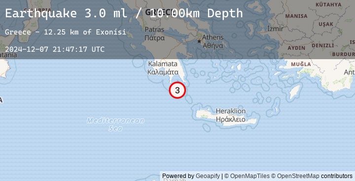 Map of SOUTHERN GREECE