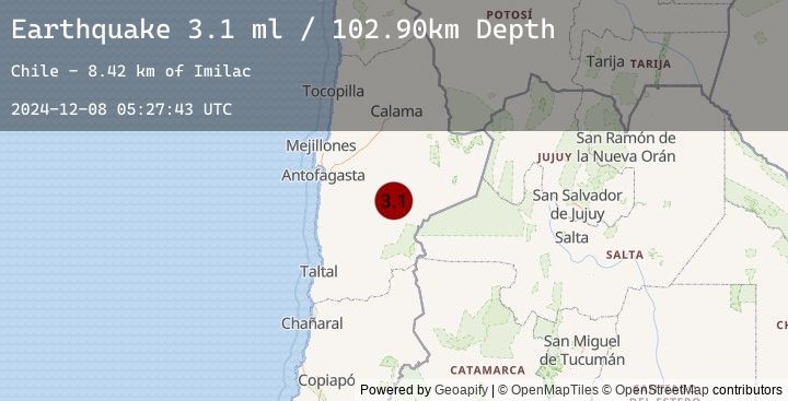 Map of ANTOFAGASTA, CHILE