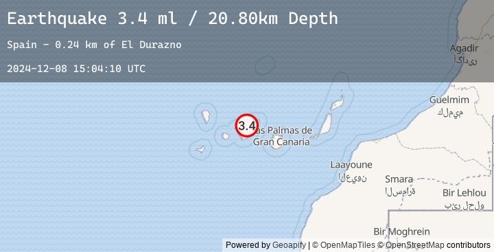 Map of CANARY ISLANDS, SPAIN REGION