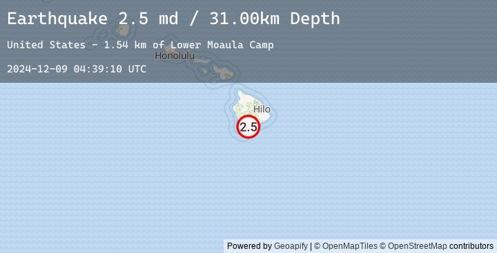 Map of ISLAND OF HAWAII, HAWAII