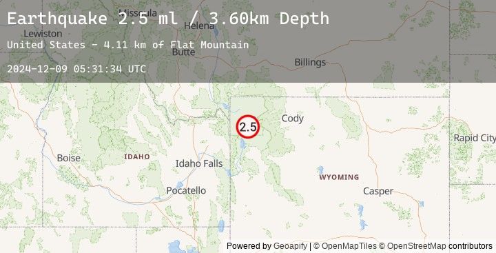 Map of YELLOWSTONE NAT. PARK, WYOMING
