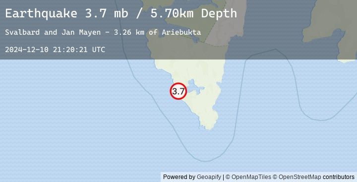 Map of SVALBARD REGION