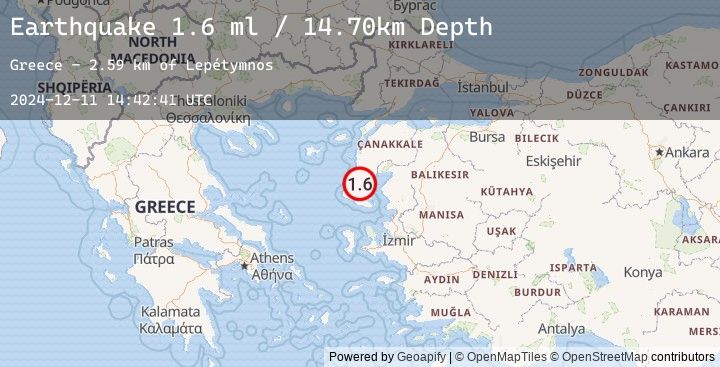 Map of NEAR THE COAST OF WESTERN TURKEY