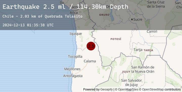 Map of TARAPACA, CHILE