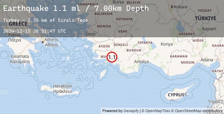 Map of WESTERN TURKEY