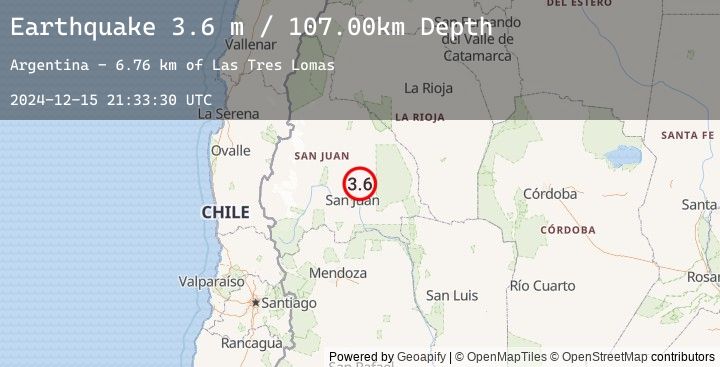 Map of SAN JUAN, ARGENTINA