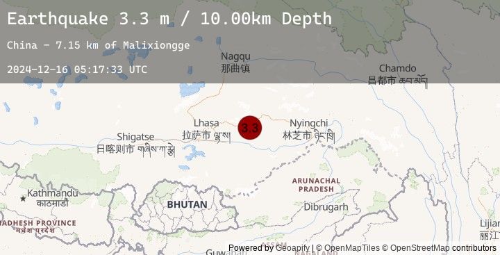 Map of EASTERN XIZANG