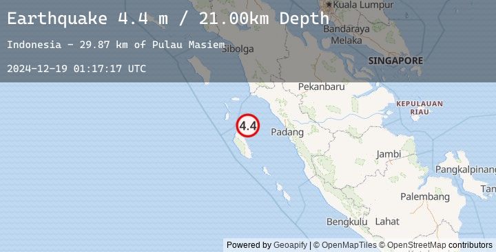 Map of SOUTHERN SUMATRA, INDONESIA