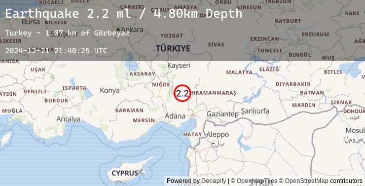 Map of CENTRAL TURKEY