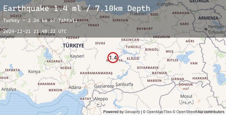 Map of EASTERN TURKEY