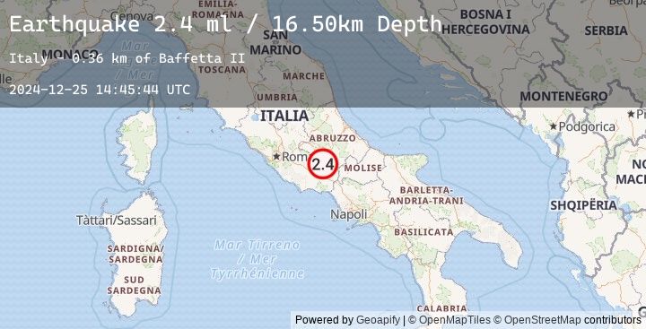 Map of SOUTHERN ITALY