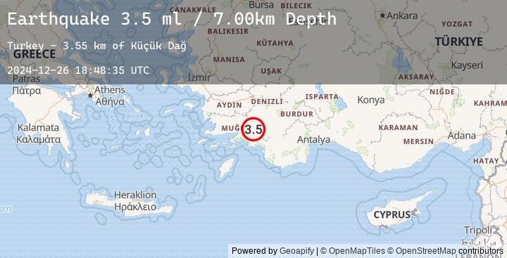 Map of WESTERN TURKEY