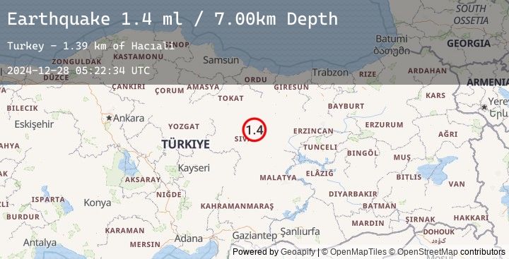Map of CENTRAL TURKEY