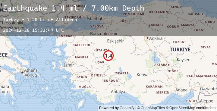 Map of WESTERN TURKEY