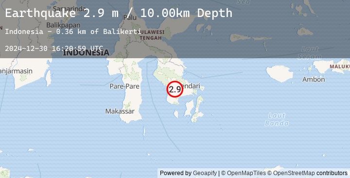 Map of SULAWESI, INDONESIA