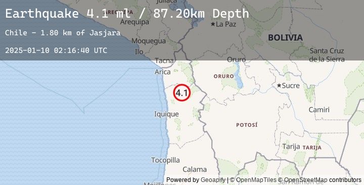 Map of TARAPACA, CHILE