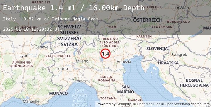 Map of NORTHERN ITALY