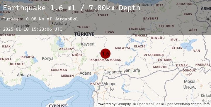 Map of CENTRAL TURKEY