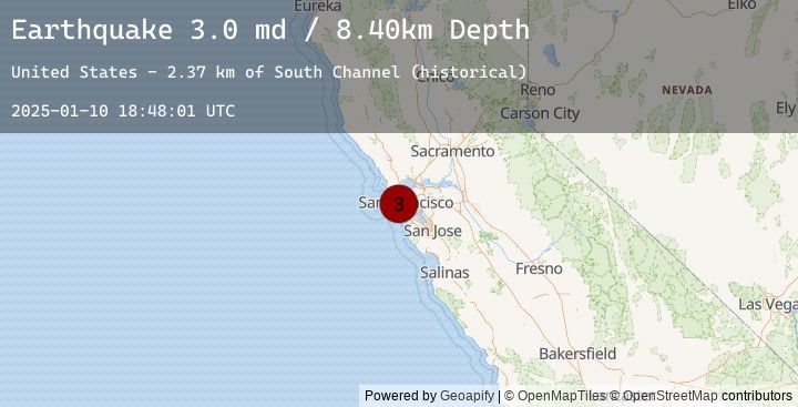 Map of OFFSHORE NORTHERN CALIFORNIA