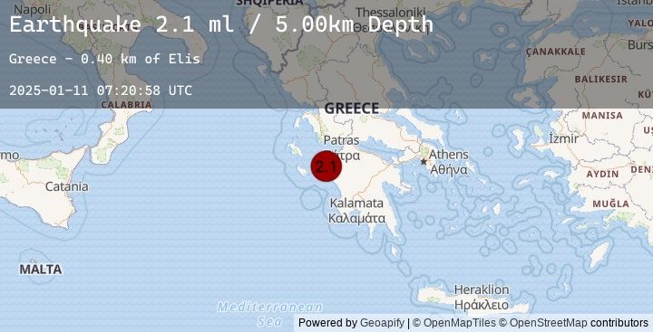 Map of SOUTHERN GREECE