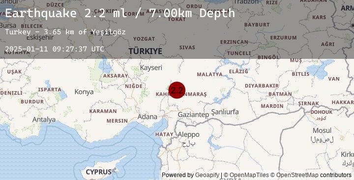 Map of CENTRAL TURKEY