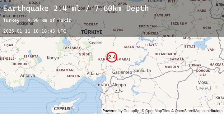 Map of CENTRAL TURKEY