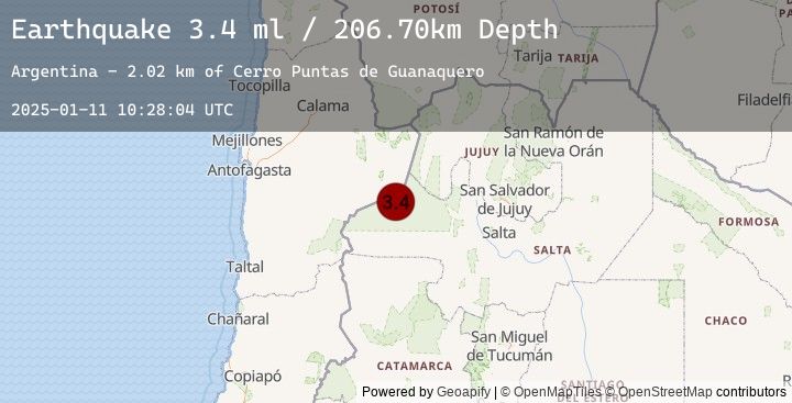 Map of SALTA, ARGENTINA