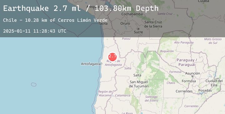 Map of ANTOFAGASTA, CHILE