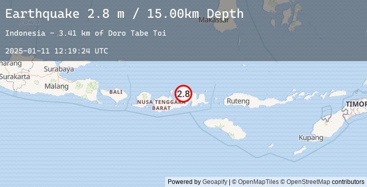 Map of SUMBAWA REGION, INDONESIA