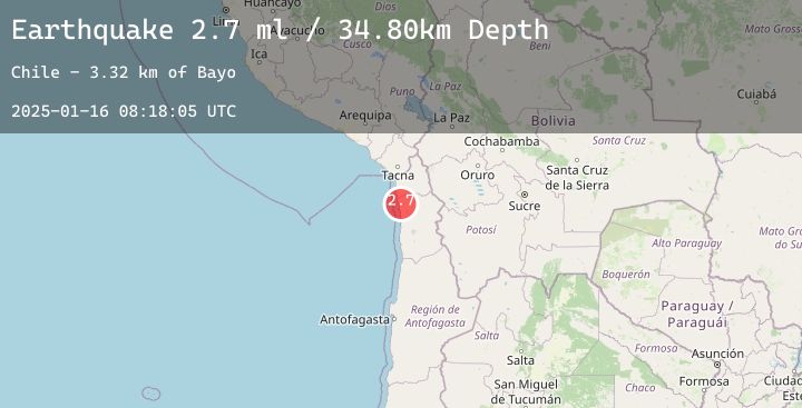 Map of TARAPACA, CHILE