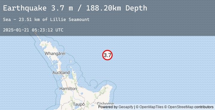 Map of OFF E. COAST OF N. ISLAND, N.Z.