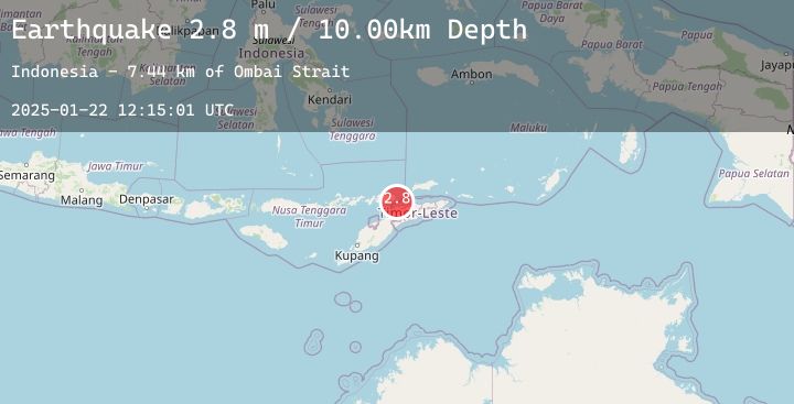 Map of EAST TIMOR REGION