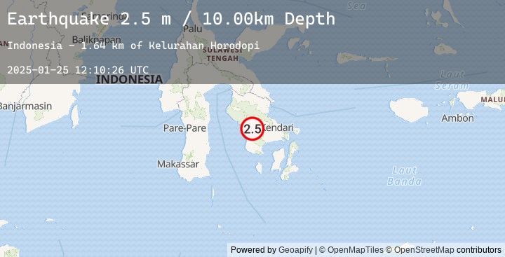 Map of SULAWESI, INDONESIA