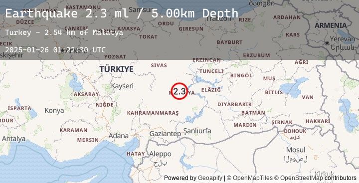 Map of EASTERN TURKEY
