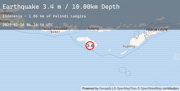 Map of SUMBA REGION, INDONESIA