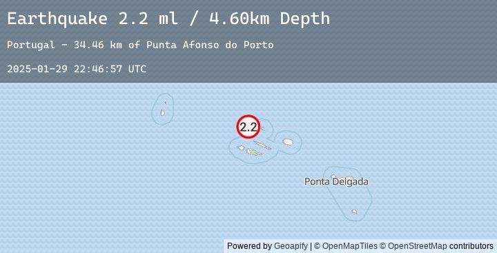 Map of AZORES ISLANDS, PORTUGAL