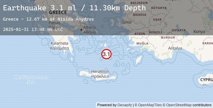 Map of DODECANESE ISLANDS, GREECE