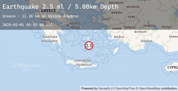Map of DODECANESE ISLANDS, GREECE
