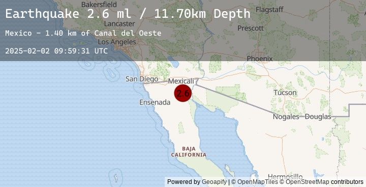 Map of BAJA CALIFORNIA, MEXICO