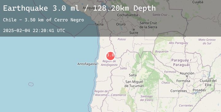 Map of ANTOFAGASTA, CHILE