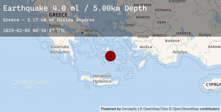 Map of DODECANESE ISLANDS, GREECE