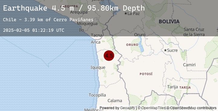 Map of TARAPACA, CHILE