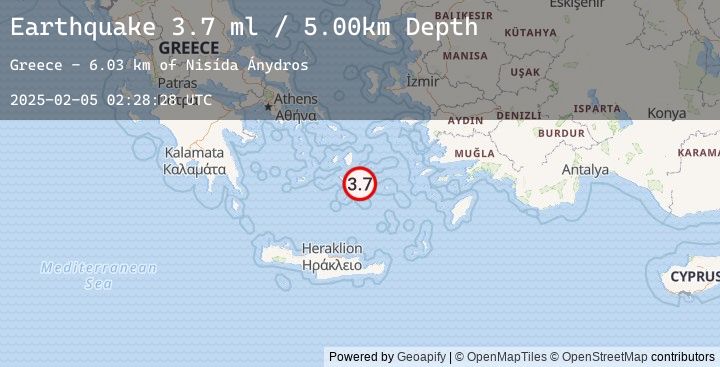 Map of DODECANESE ISLANDS, GREECE