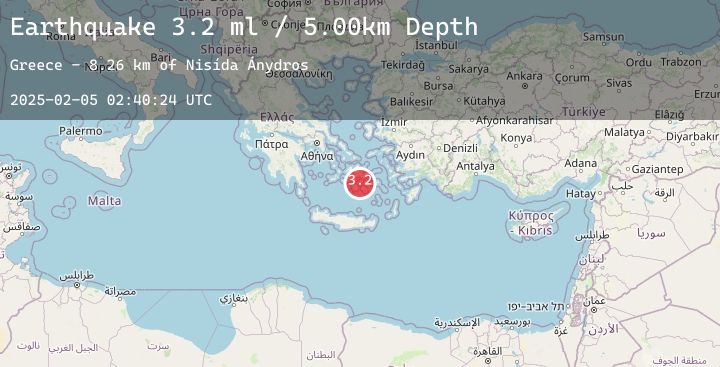 Map of DODECANESE ISLANDS, GREECE